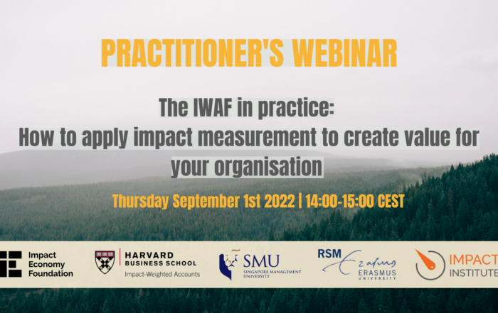 Webinar: The IWAF in practice: How to apply impact measurement to create value for your organisation